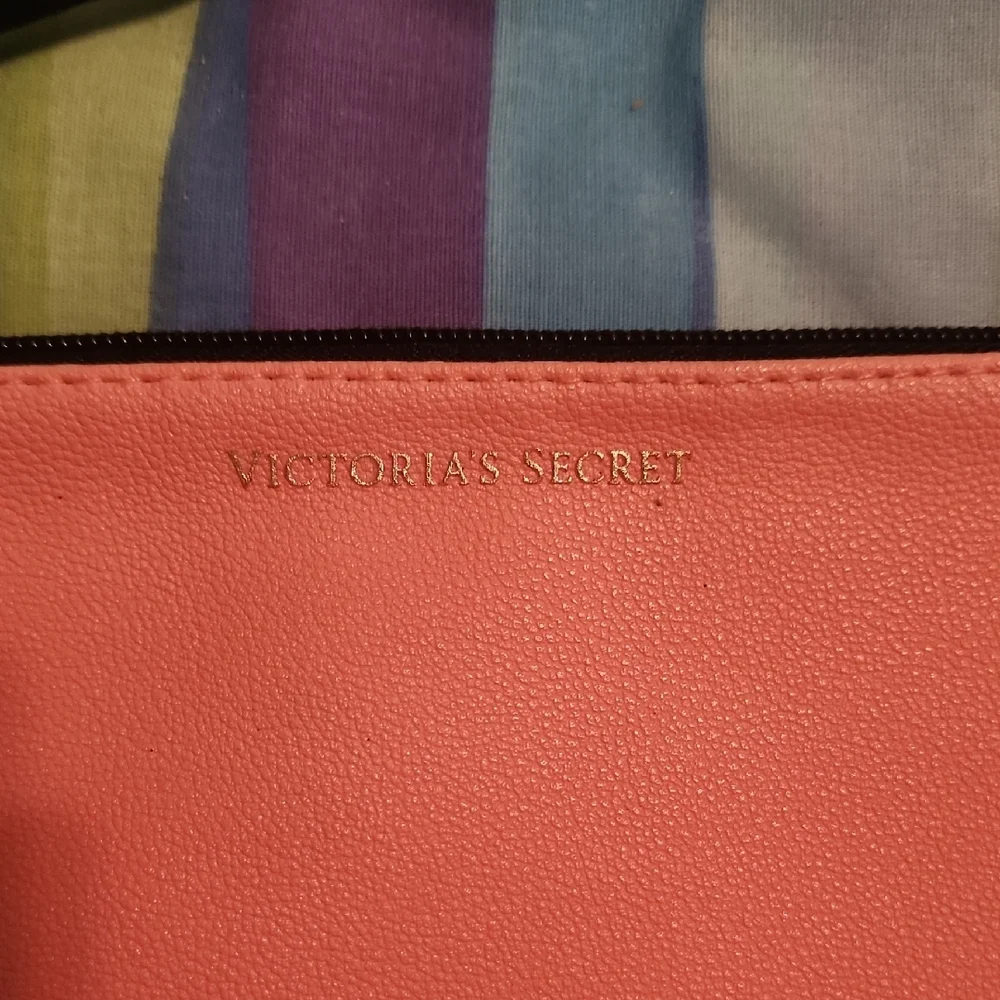 Victoria's Secret Pink and Black Cosmetic Case Modern Design